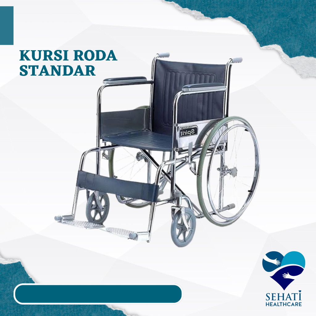 Kursi Roda Standar Alat Penunjang Gerak Sella GEA Onemed Wheel chair Medis Kesehatan