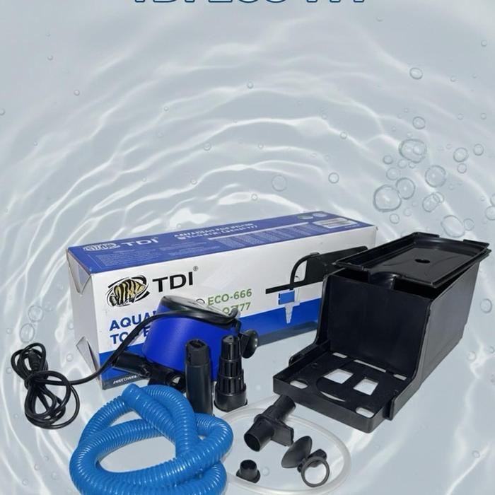 top filter gantung aquarium filter atas aquarium TDI ECO 777 untuk aquarium 60 cm - 75 cm TIGER DATZ