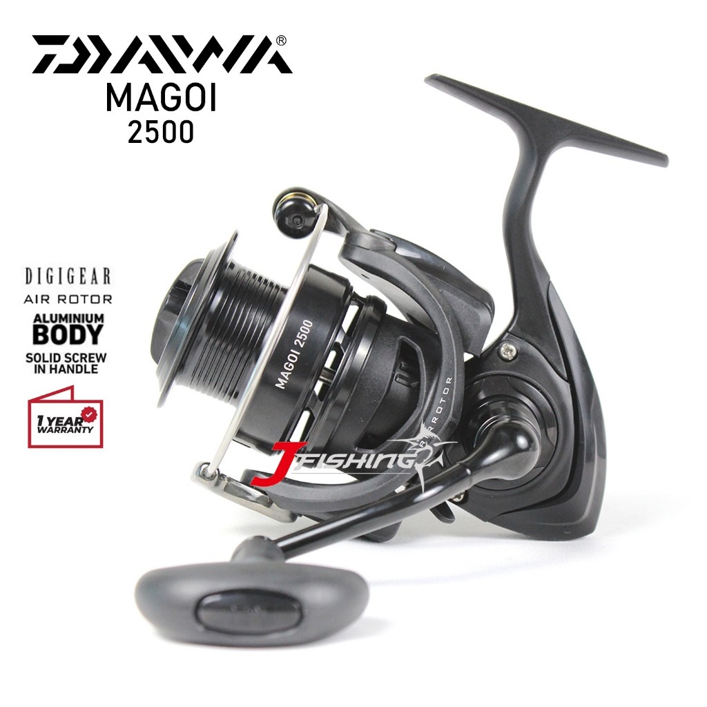 Reel DAIWA Magoi | 2500 3000 4000 | Power Handle | Spinning | Kolam Sungai Danau Muara | Resmi | JF 