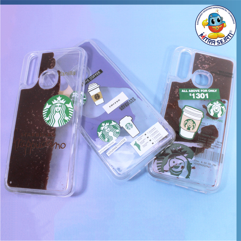 Mitra Sejati Case Liquid Starbucks Fashionable Casing Handphone Soft Case HP Motif Starbucks Kekinia
