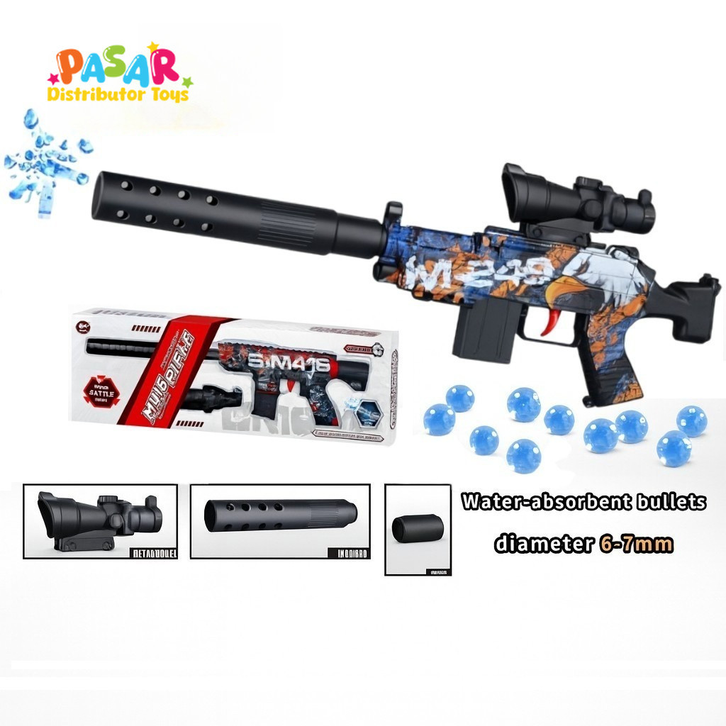 Terlaris Mainan Anak TSG-034 BATTLE IMITATE M416 RFLE MANUALLY LOADED Mainan Tembakan M416 Bubble