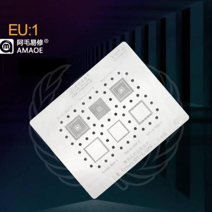 Cetakan IC Amaoe Plat Cetak Stensil EU1 RAM Samsung BGA