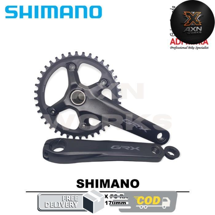 Shimano GRX FC-RX600 Crank Sepeda Gravel Hollowtech - 40T 170mm -AXN
