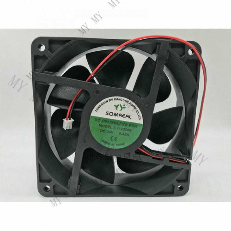 TT for SOMREAL XY12038S DC22V 24V 0.35A 12CM cooling fan