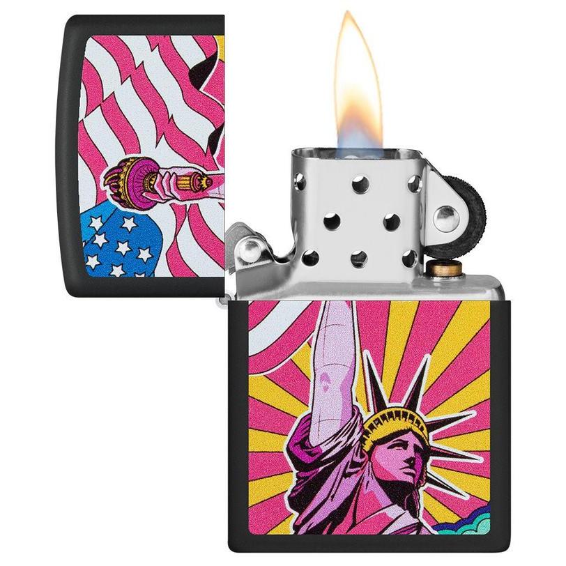 Zippo Original 49784 Lady Liberty (Black Matte)