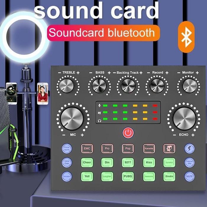 V8S SoundCard Bluetooth Audio Usb External - Sound Card