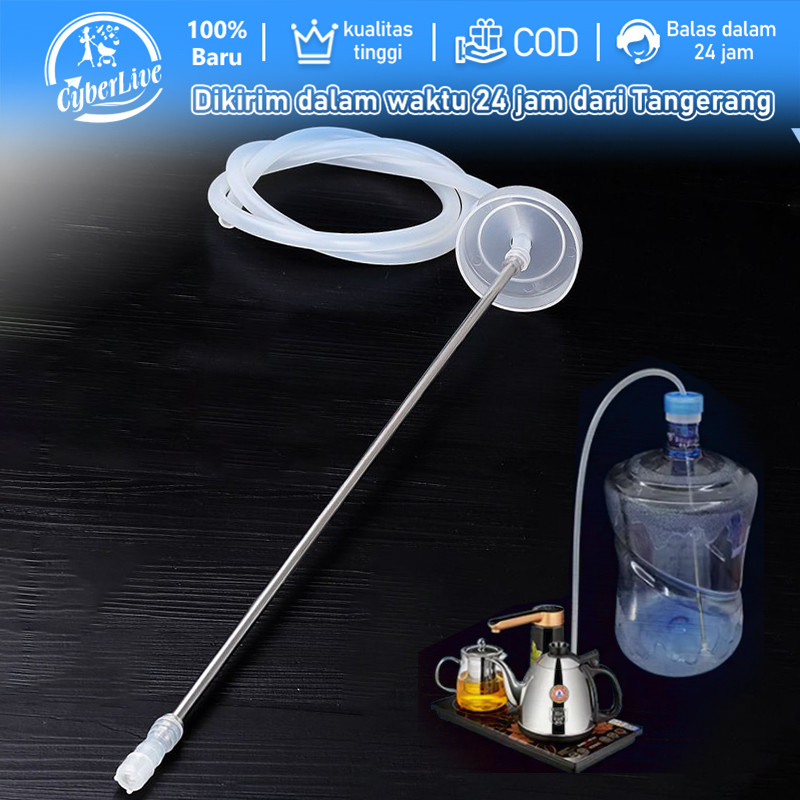 150cm Selang Galon Elektrik Pompa Galon Selang Water Pump Silicone Tubing Air Galon Elektrik Stainle
