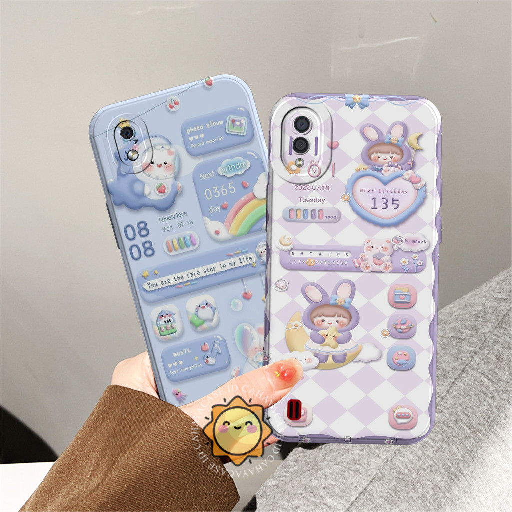 Samsung A01 / A01 Core Case Casing - Karakter Bear - Bumper Tpu - Silikon Lentur