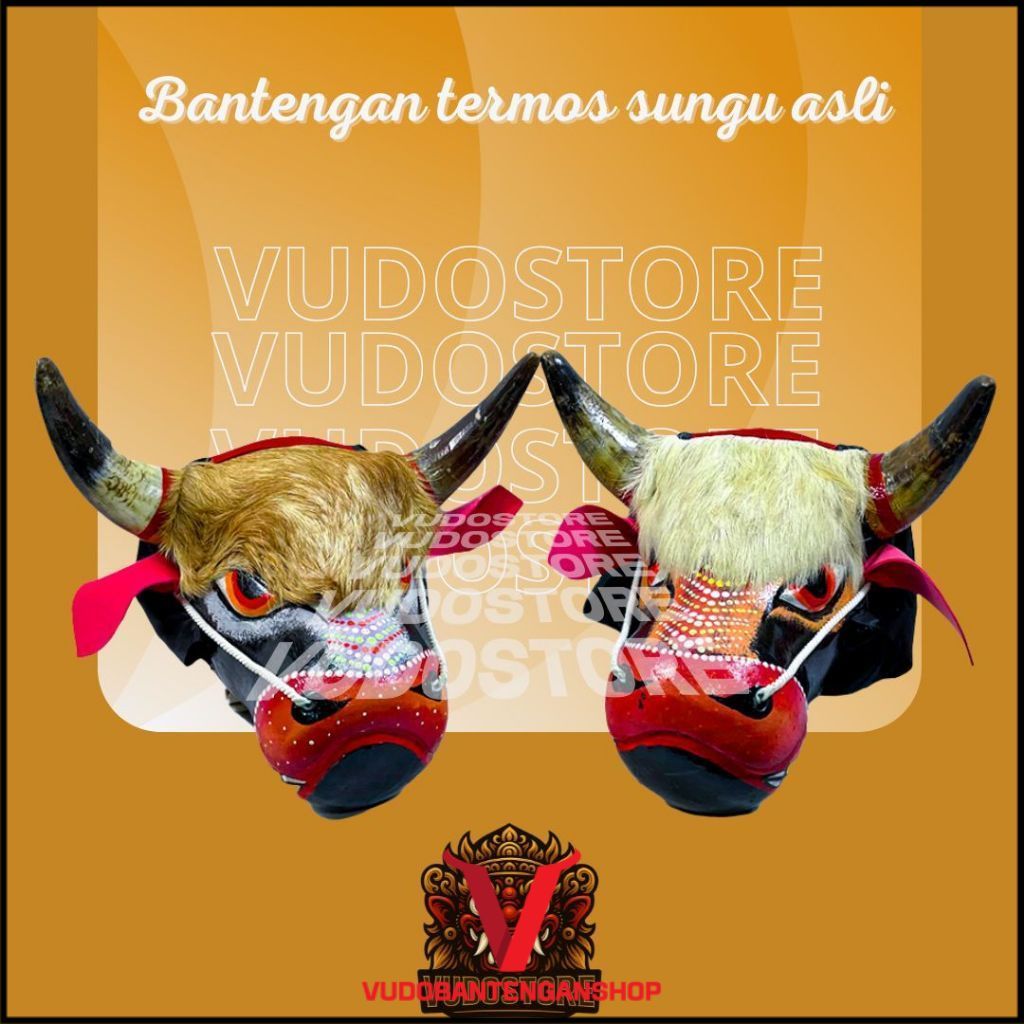 Vudobantenganshop bantengan termos sungu asli anak  dan dewasa siap pentas