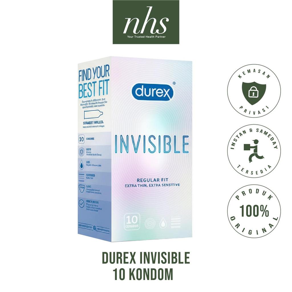 Durex Kondom Invisible Performa Extra Safe Featherlite Together Love Jeans Pria