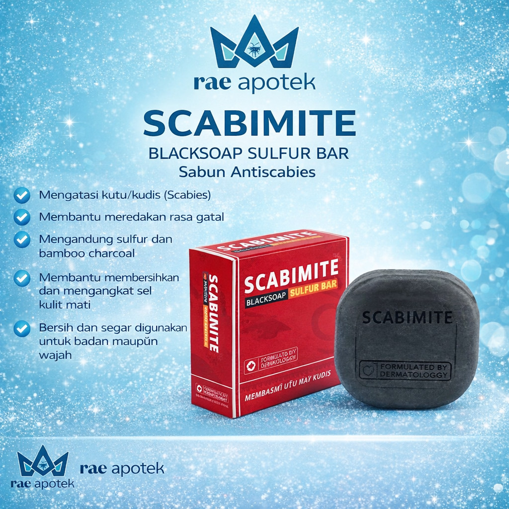 Scabimite Black Soap Sabun batang