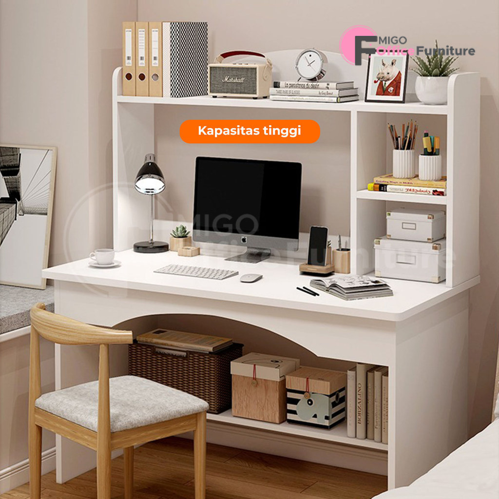Meja Belajar/Meja Belajar Anak/Meja Belajar Minimalis/Meja Belajar Aesthetic/Meja Rias Putih