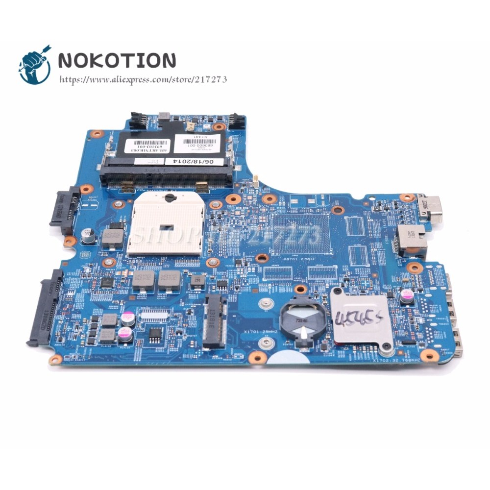 NOKOTION Laptop Motherboard For HP Probook 4445S 4545S 683600001 683600601 484SM01011 MAIN BOARD Soc
