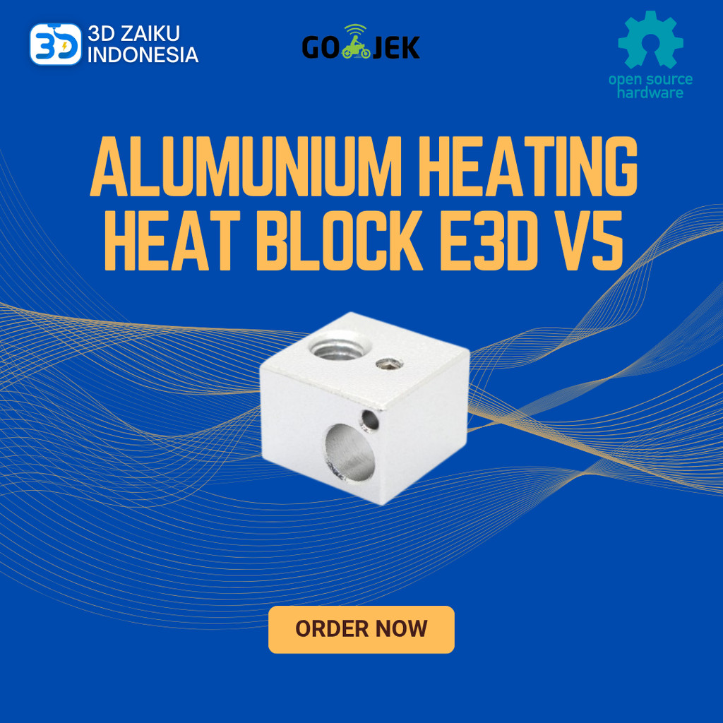Reprap 3D Printer Alumunium Heating Heat Block E3D V5