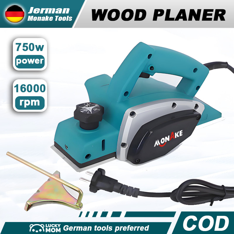 MONAKE ALAT JERMAN Electric Planner Mesin Serut kayu alat Planer listrik Pasah Ketam Pemotongan kayu