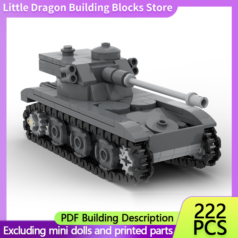 Amx-13 Modern Military Tanks Model MOC Buig Bricks War Equipment Modular Tenology Gifts Holiday Asse