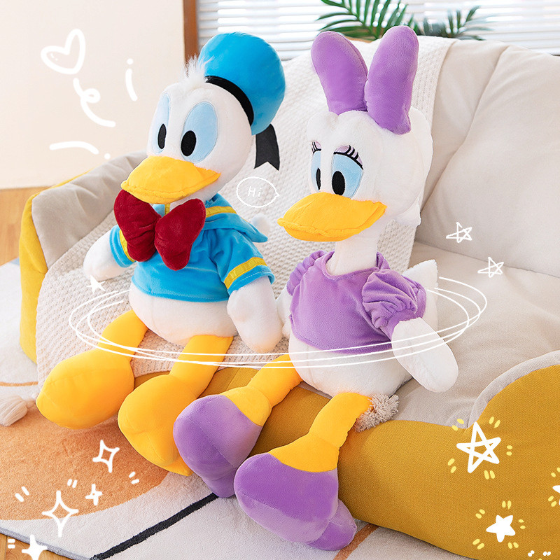 sney Donald Duck Plush Doll Toy New Cute Boutique Rabbit Hair Couple Duck Cartoon Anime Daisy Doll s