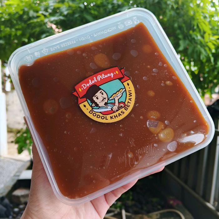 BAHAN KUE Dodol Betawi pitung kotak mika / dodol betawi pitung kemasan kotak mika KUE