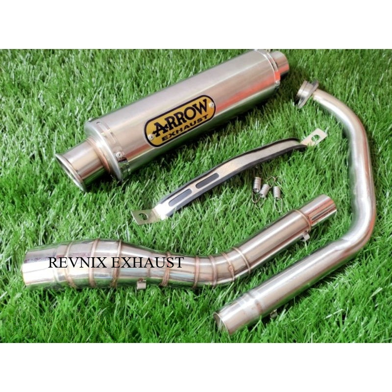 knalpot racing arrow untuk fu vixion mx cbr r15 bison gsx tiger sonic xabre megapro thunder scorpio 