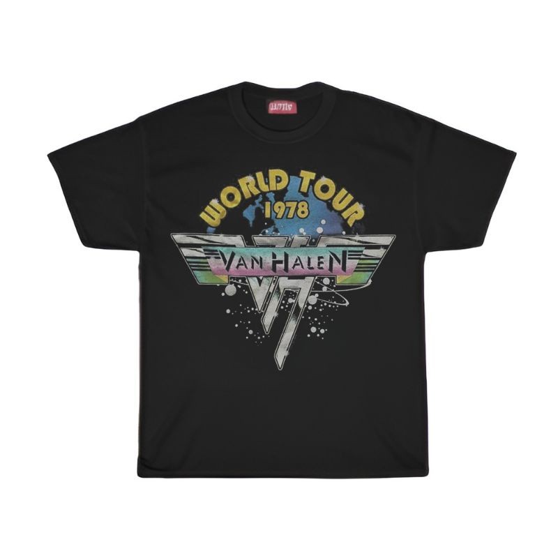 (COD) KAOS / T SHIRT / VAN HALEN / KAOS BAND VAN HALEN WORLD TOUR 1978