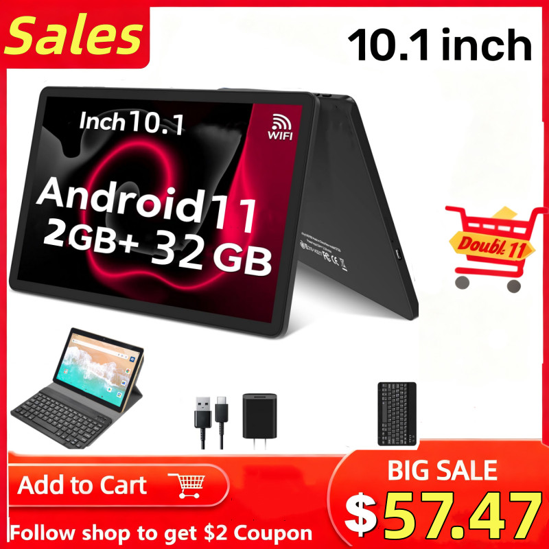 10.1 IN 2GB RAM 32GB ROM FX10 Android 11 Tablet PC Allwinner A133 Quad-Core 1.4GHz Rear Camera 8.0M 