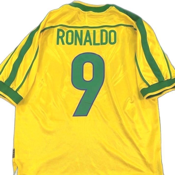 JERSEY BAJU BOLA RETRO BRAZIL HOME 1998 VINTAGE GRADE ORI
