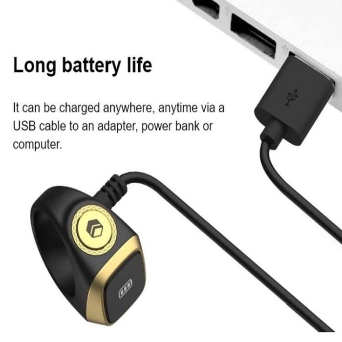 TergacoriQIBLA Smart Tasbih Digital Ring Zikr1 Lite Tasbeeh Counter Zikir OLED Display BT5.1 Waterpr