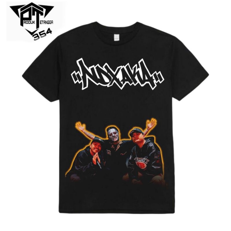 KAOS BAJU NDX AKA - TSHIRT COTTON PENYANYI Nemen - HITAM PRIA WANITA DEWASA