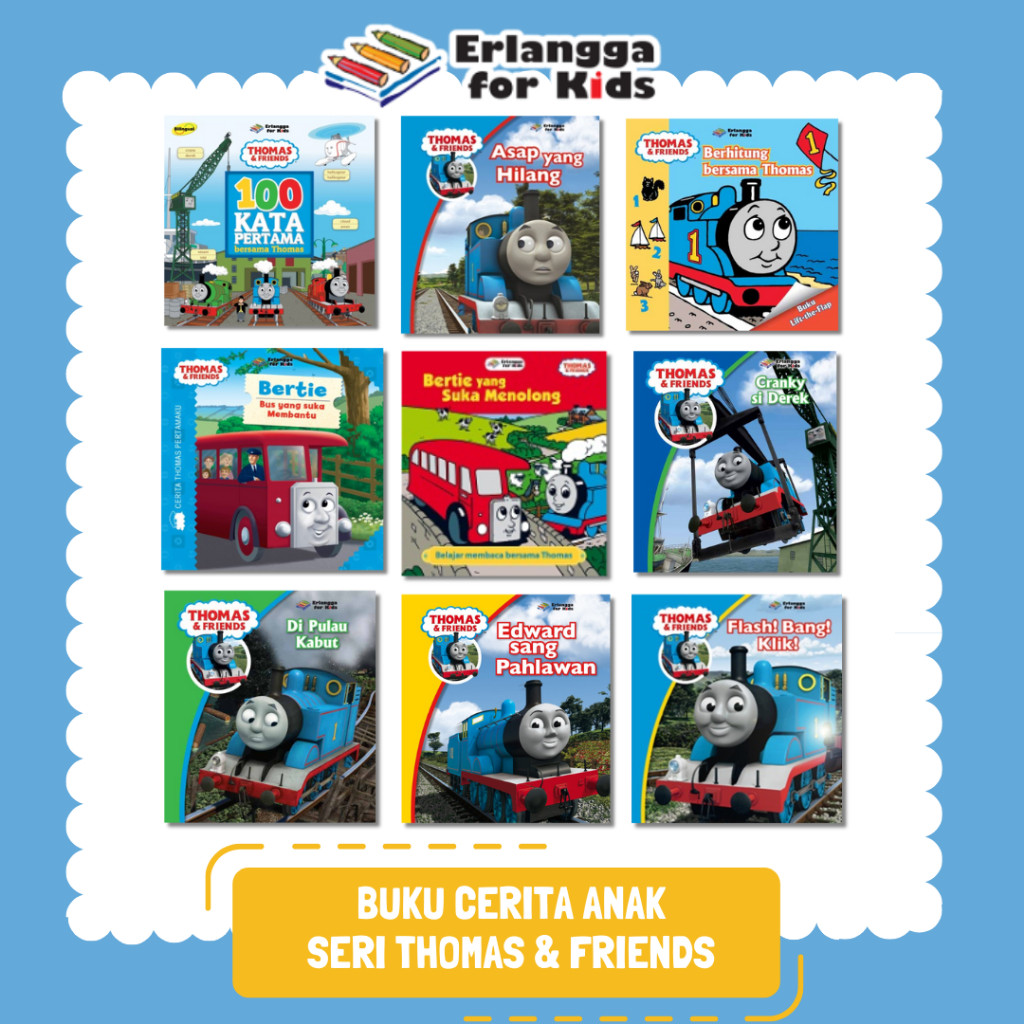 [Erlangga ] Buku Cerita Anak Seri Thomas & Friends