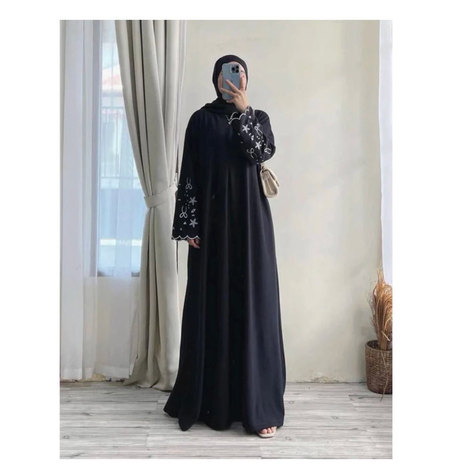 HANIFAH ABAYA ASKARA DRESS CRINKLE AIRFLOW GAMIS