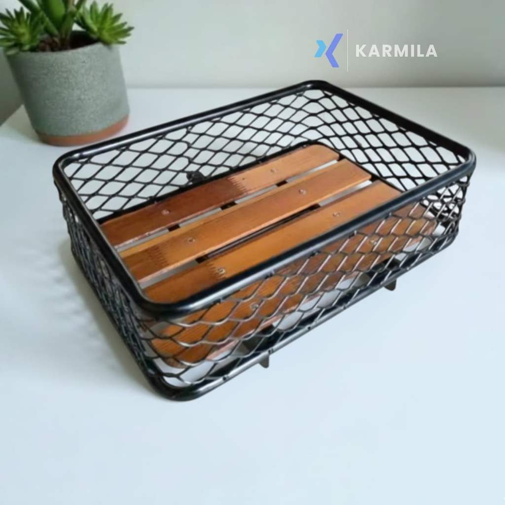 KERANJANG DEPAN SEPEDA KALCER ORIGINAL PREMIUM RAM HARMONIKA JARING UNIVERSAL PNP FIXIE MINIVELO SEP
