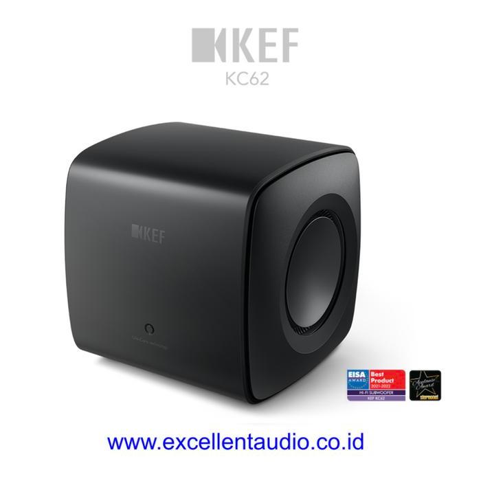 PROMO GASPOLL KEF KC62 Subwoofer The Biggest Small Subwoofer - Black