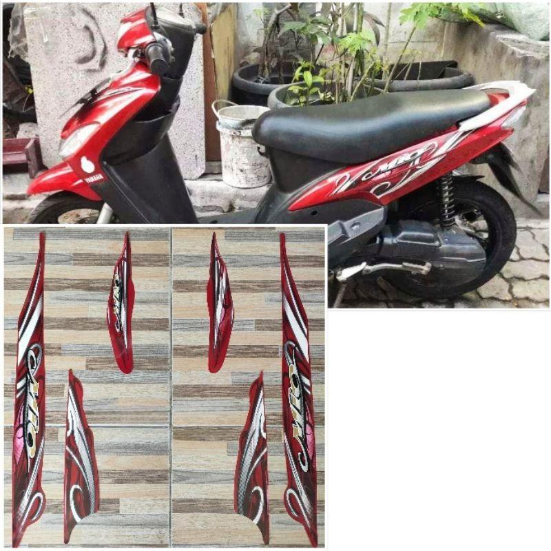 striping original Yamaha Mio sporty merah tahun 2010