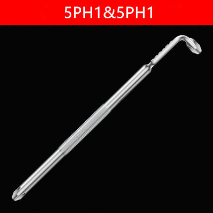 BROPPE Z-Type Screwdriver L-Shaped 90-Degree Right-Angle Elbow Bend Phillips/Slotted With Magnetic S