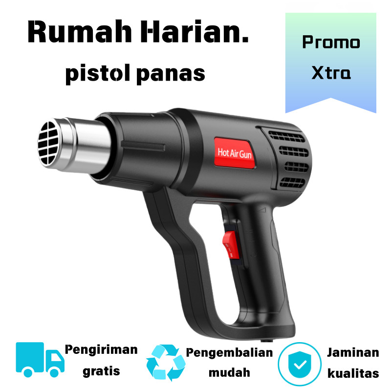 Pistol Panas - Pemanas Penyegel Stiker Plastik, Alat Las, Cepat dan Efisien, Cocok untuk Penggunaan 