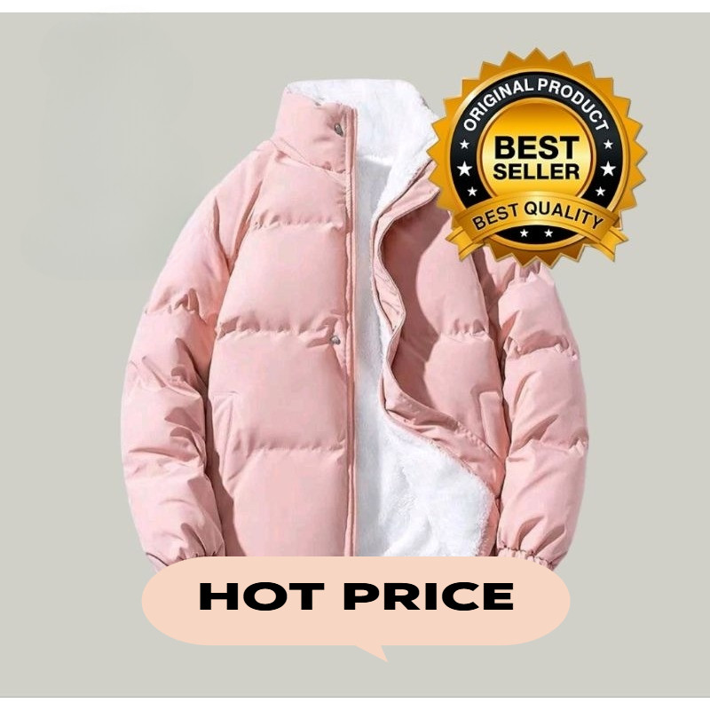 Jaket Winter Wanita/Winter Coat Bulu Tebal/Musim dingin/jaket bulu