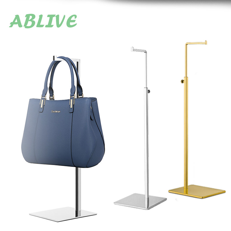 Rak Hanger Display Tas Stainless Steel Rak Gantungan Tas Display Tas Toko Store Gantungan Tas Berdir