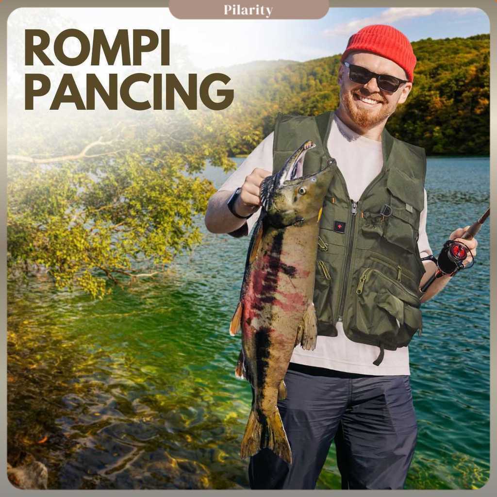 Deukio Rompi Pancing Fishing Vest Quick Dry Jacket XL - GDS09