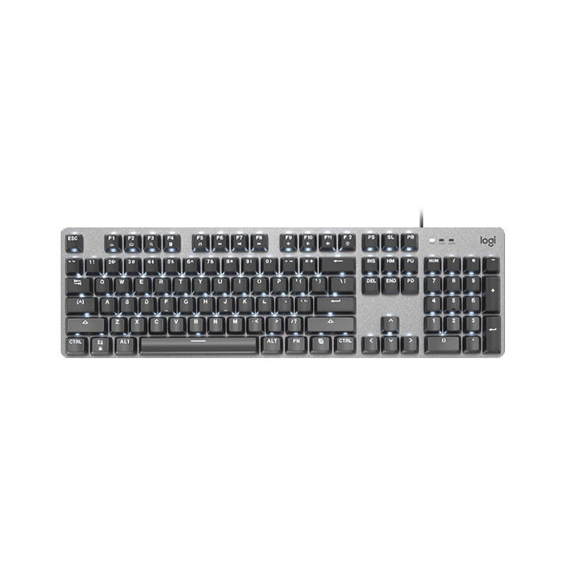 Original Logitech K845 Wired Gaming Mechanical Illuminated Keyboard 104 Keys Single Color Backlight