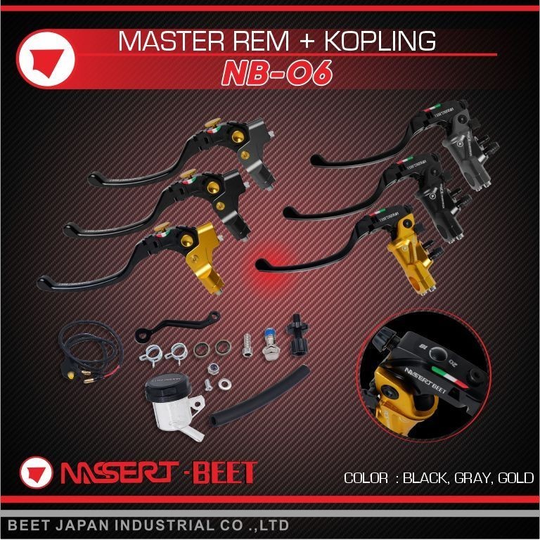 Master Rem Plus Kopling Set CNC R15 R25 Xmax Nmax PCX ADV Universal NB-06 Fullset Nassert Beet