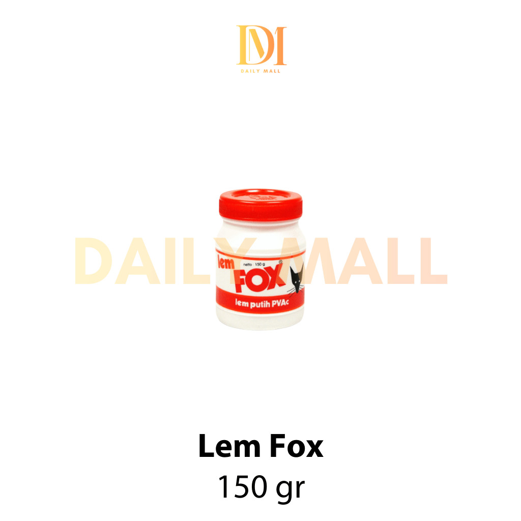 Lem Fox Putih 150 Gram Kecil / Lem Putih Serbaguna Kualitas Bagus / Lem Kertas Kayu 150 Gram Kecil