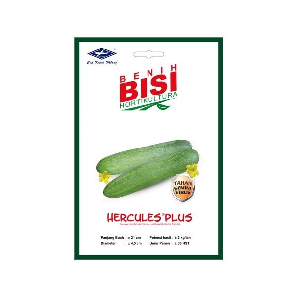 Benih Bibit Timun Hercules Plus 50 Biji Tanaman Sayur Mentimun Ketimun