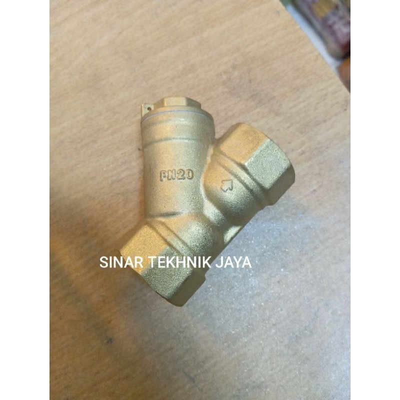 y strainer 3/4" kuningan saringan y strainer OKUMA
