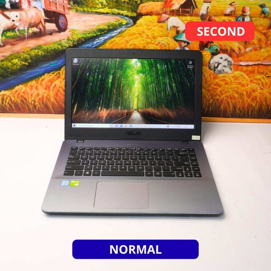 ASUS VIVOBOOK 14_ASUS LAPTOP X442UF I5 8250U 12 GB (14") LAPTOP SECOND ORIGINAL SINAR MUTIARA CELL