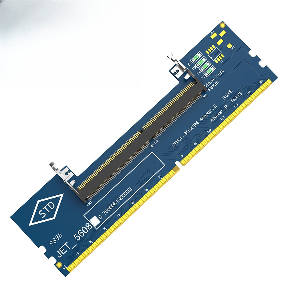 Laptop DDR4 RAM to Desktop Adapter Card, Memory Tester SO MM to ddr4 Converter