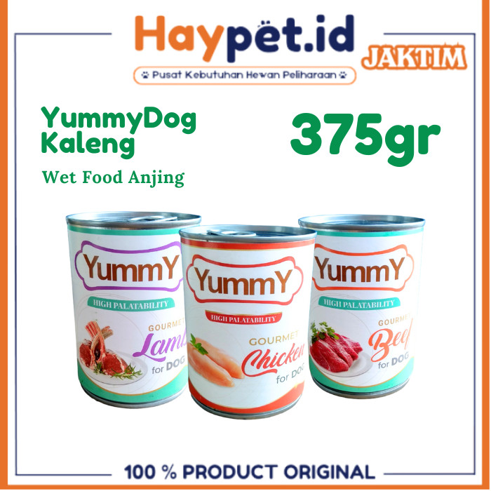 YUMMY DOG KALENG 375 GRAM dog food yummy