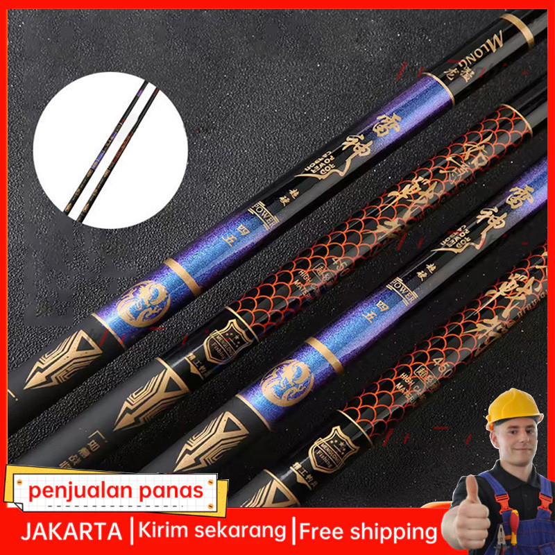 [COD] BLISY Joran Tegek Kaku Ringan 450 360 270 Action Hard Gagang Pancing Joran pancing portabel se