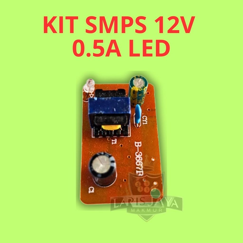 Modul PSU SMPS 12V 0.5A Input 220V AC Output 12V DC 500mA Kit PCB Siap Solder