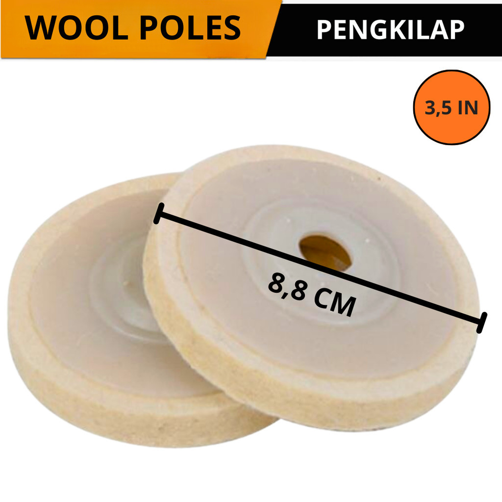 WOOL WOVEN Gerinda Poles Wool poles gerinda 3,5 Inch Poles Gerinda