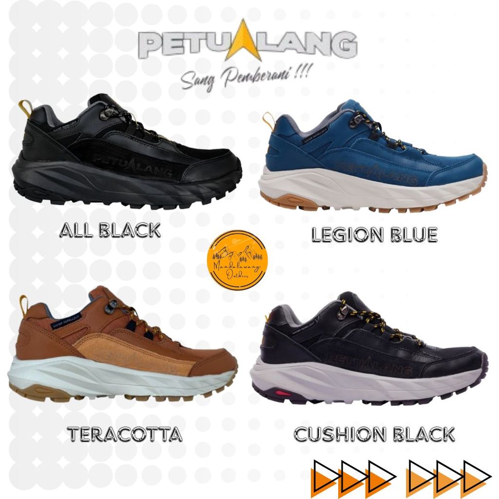 SEPATU GUNUNG PETUALANG SEMBALUN ANTI SLIP SEPATU HIKING TRAIL RUNNING WATERREPLLENT SEPATU PENDAKI 